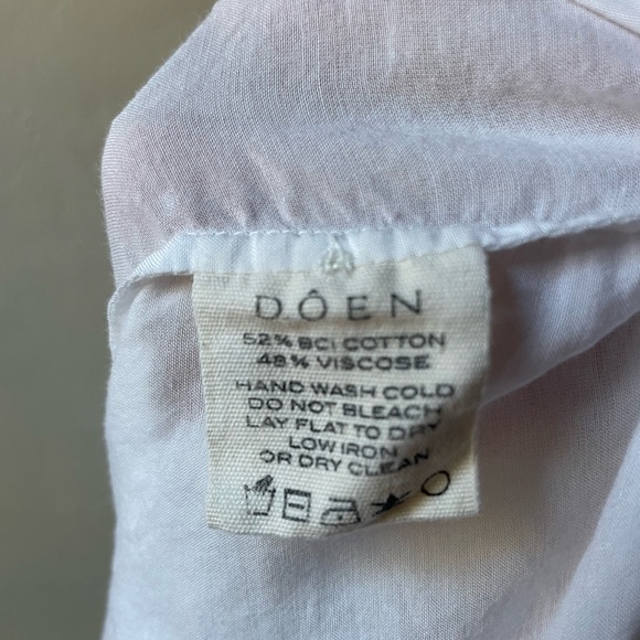 Doen Jane Top Size XXL White Sand Cotton NWOT - Picture 9 of 10